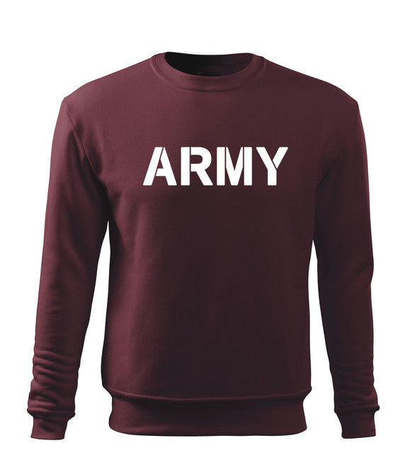 DRAGOWA herren-Sweatshirt army, bordeaux 300g/m2