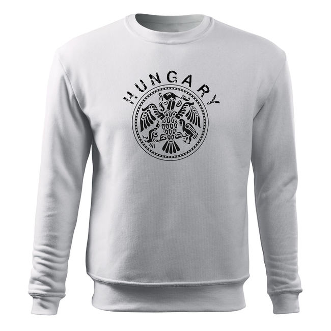 DRAGOWA herren-Sweatshirt Ungarn, weiß 300 g/m2