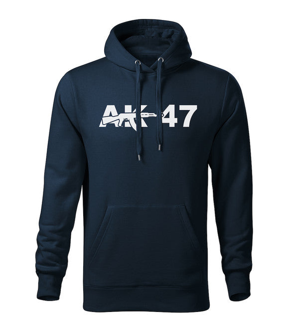 DRAGOWA herren-hoodie AK 47, dunkelblau 320g/m2