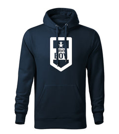 DRAGOWA men's army boy hoodie 320 g/m², dark blue