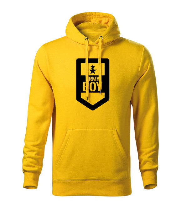 DRAGOWA pánska mikina s kapucňou army boy