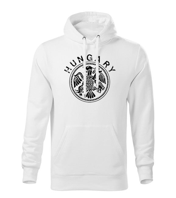 DRAGOWA herren-Kapuzenpullover Ungarn, weiß 320 g/m2