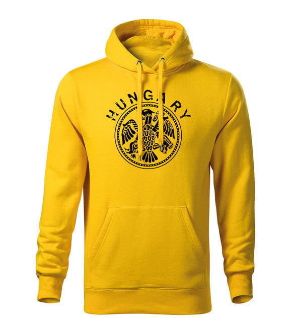 DRAGOWA herren-Kapuzenpullover Ungarn, gelb 320 g/m2