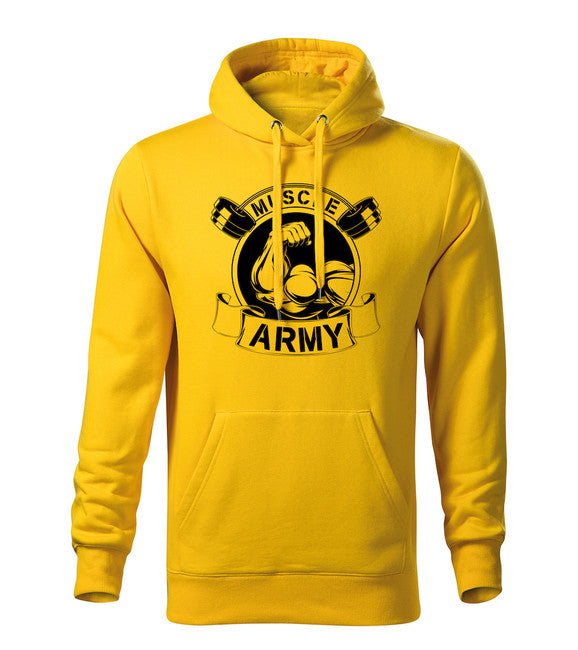 DRAGOWA pánska mikina s kapucňou muscle army original