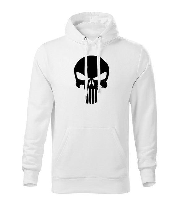 DRAGOWA herren-hoodie punisher, weiß 320g/m2