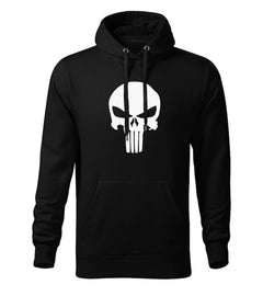 DRAGOWA Herren-Kapuzenpullover Punisher 320 g/m², schwarz