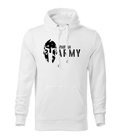 DRAGOWA Herren-Kapuzenpullover Spartan army 320 g/m², weiß