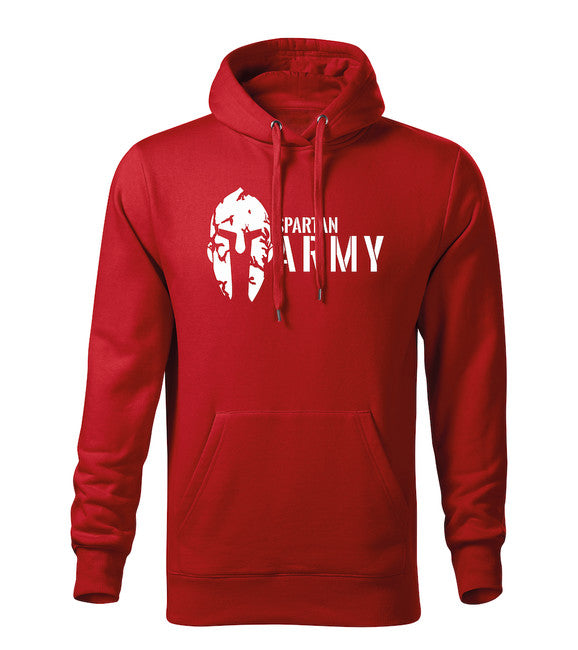 DRAGOWA herren-hoodie spartan army, rot 320g/m2