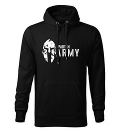 DRAGOWA Herren-Kapuzenpullover Spartan army 320 g/m², schwarz