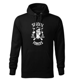 DRAGOWA Herren-Kapuzenpullover special forces 320 g/m², schwarz
