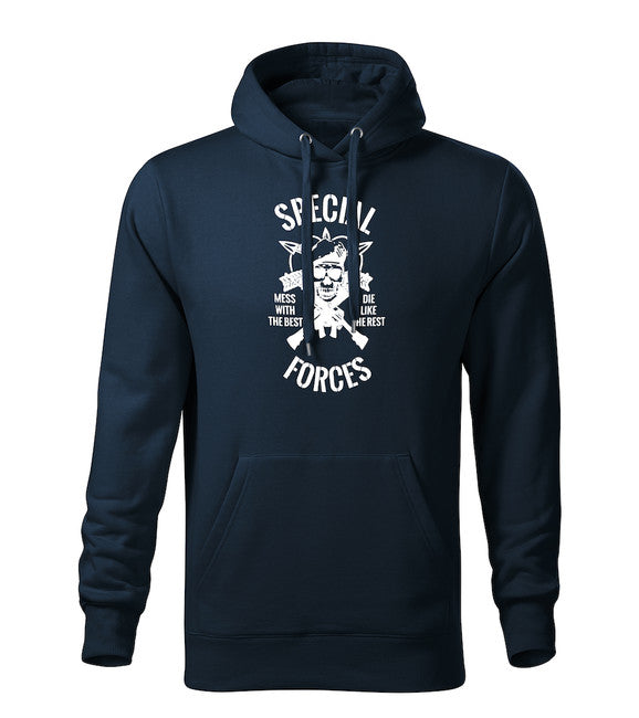 DRAGOWA herren-hoodie special forces, dunkelblau 320g/m2