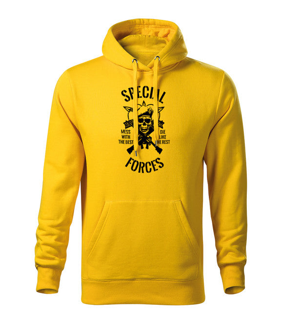DRAGOWA herren-hoodie special forces, gelb 320g/m2