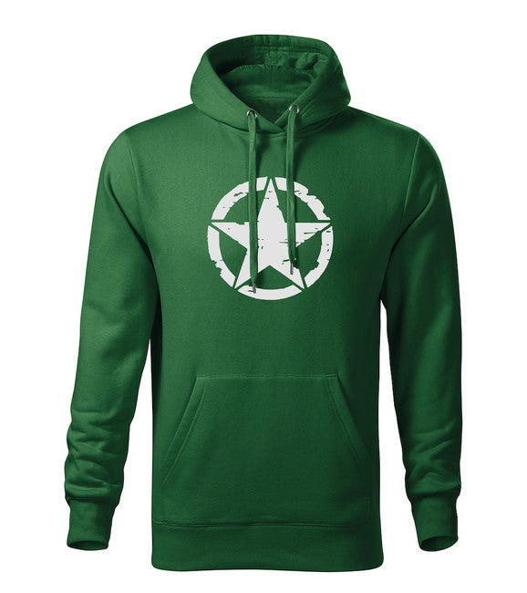 DRAGOWA herren-hoodie star, grün 320g/m2