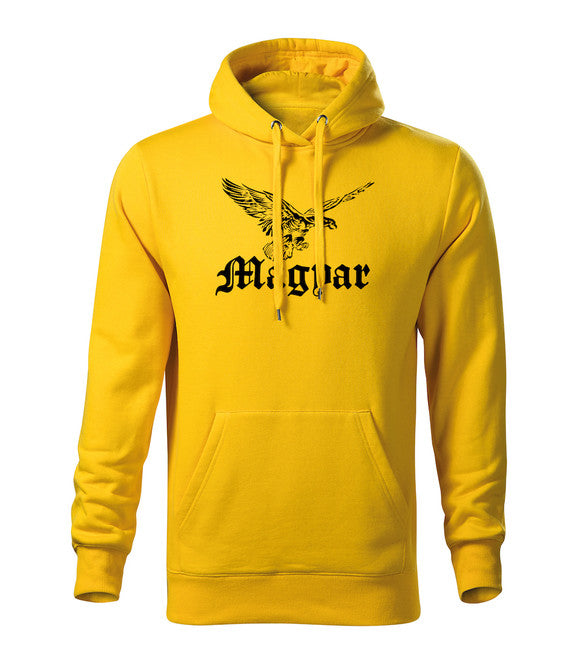 DRAGOWA herren-Kapuzenpullover Turul, gelb 320 g/m2
