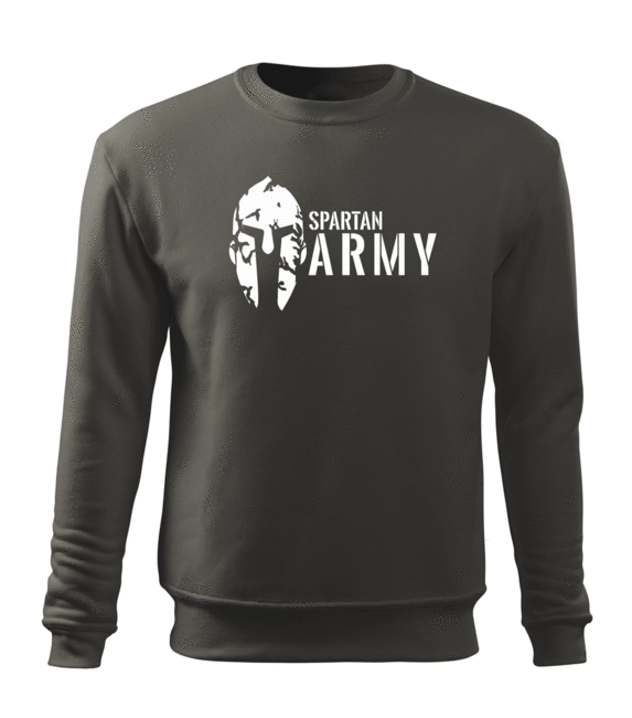 DRAGOWA herren-Sweatshirt spartan army, grau 300g/m2