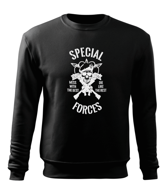 DRAGOWA herren-Sweatshirt special forces, schwarz 300g/m2