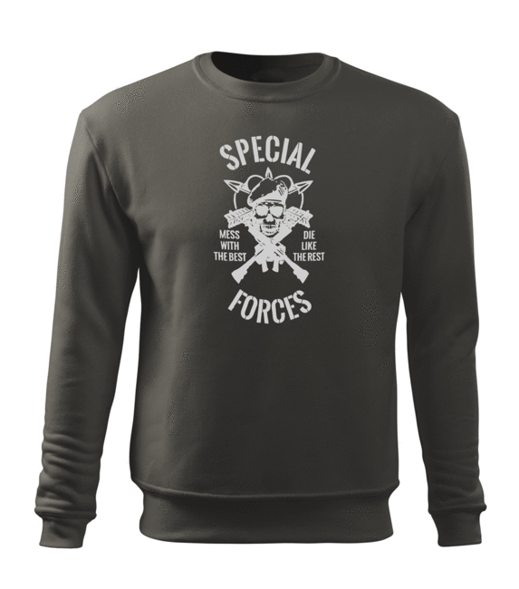 DRAGOWA herren-Sweatshirt special forces, grau 300g/m2