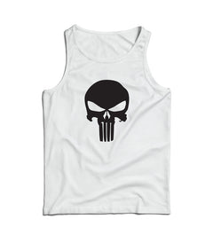DRAGOWA Herren-Tanktop Punisher 160 g/m², weiß