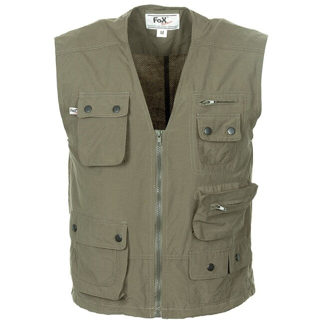 Fox Outdoor Weste s mikrovlaknom, OD green