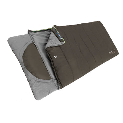 Outwell Contour Supreme Schlafsack Kaffee Reißverschluss links