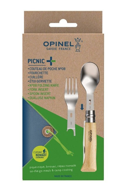 Opinel PICNIC+ Camping-Komplettset mit Messer N°08