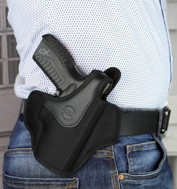 Falco Mayer OWB offenes pancake nylon-gürtelholster hk p30, schwarz rechts
