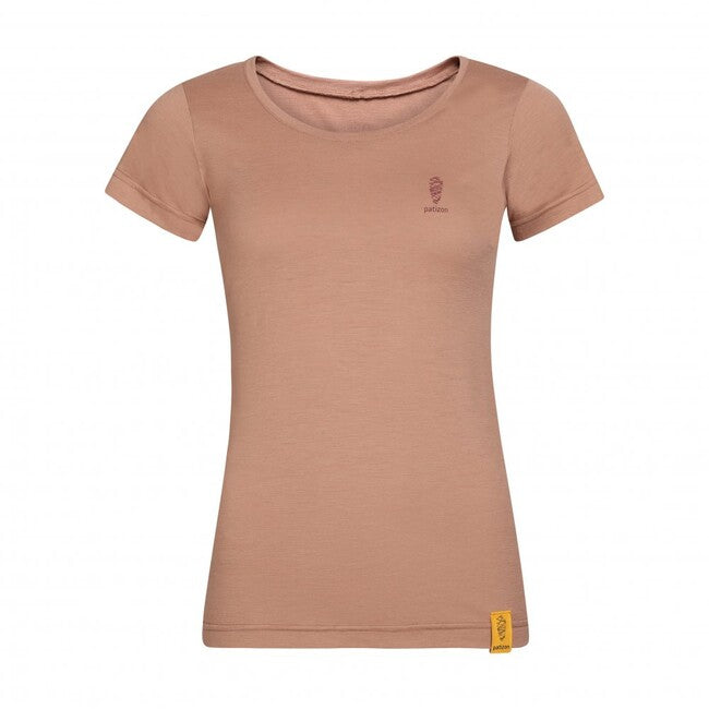 Patizon Damske merino T-Shirt Kurzarm, Clove