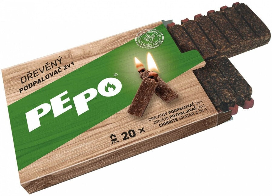 Pe-Po Holzfeuerzeug 2in1 20 Feuerzeuge FSC