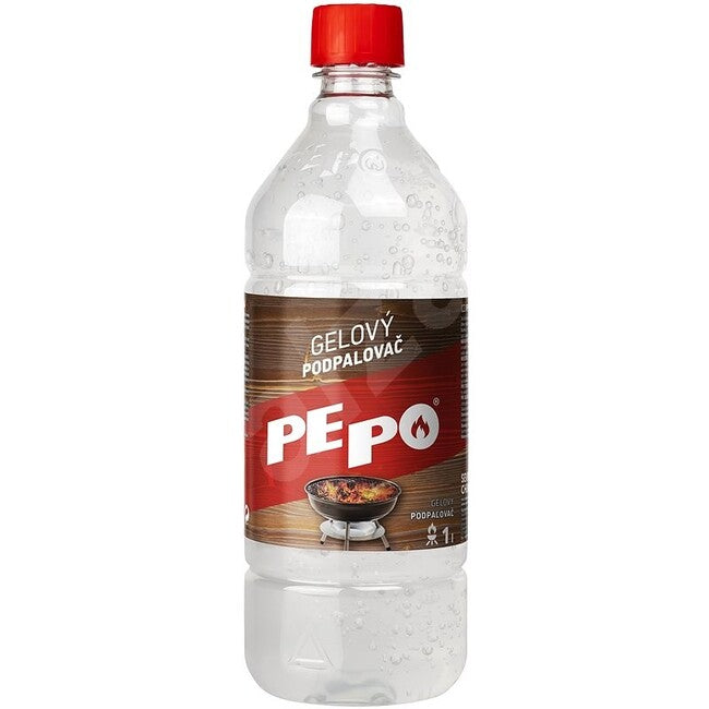 PE-PO podpalovac Gelovy 1 l, certifikovana podla DIN EN 1860-3