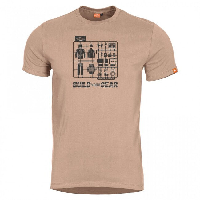 Pentagon T-Shirt Built Your Gear, Khaki