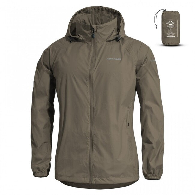 Pentagon Damen-Jacke Cloudburst Packable, dunkelgrau