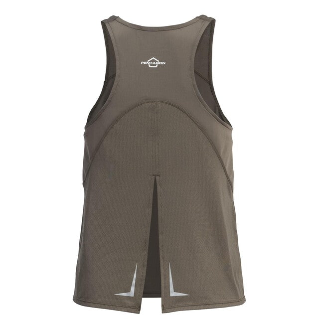 Pentagon Damen- Sport- T-Shirt bez Ärmel Aria Tank Top, dunkelgrau