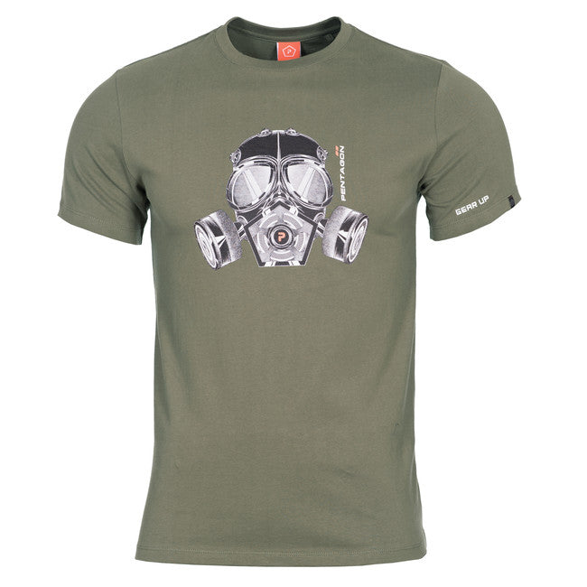 Pentagon T-Shirt Gas Mask, oliv
