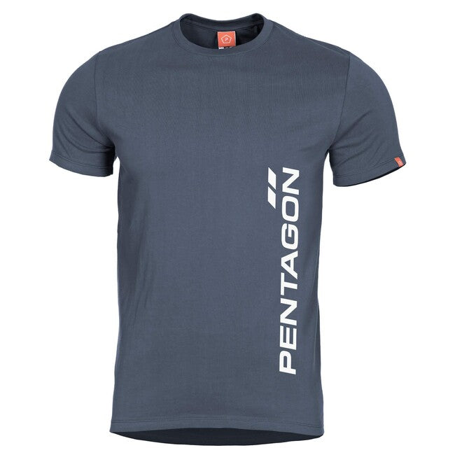 Pentagon Ageron Vertical kurzes T-shirt, charcoal blue
