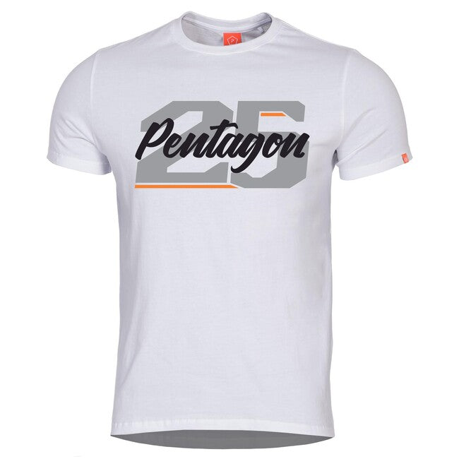 Pentagon kurz T-Shirt Ageron "Twenty Five", weiß