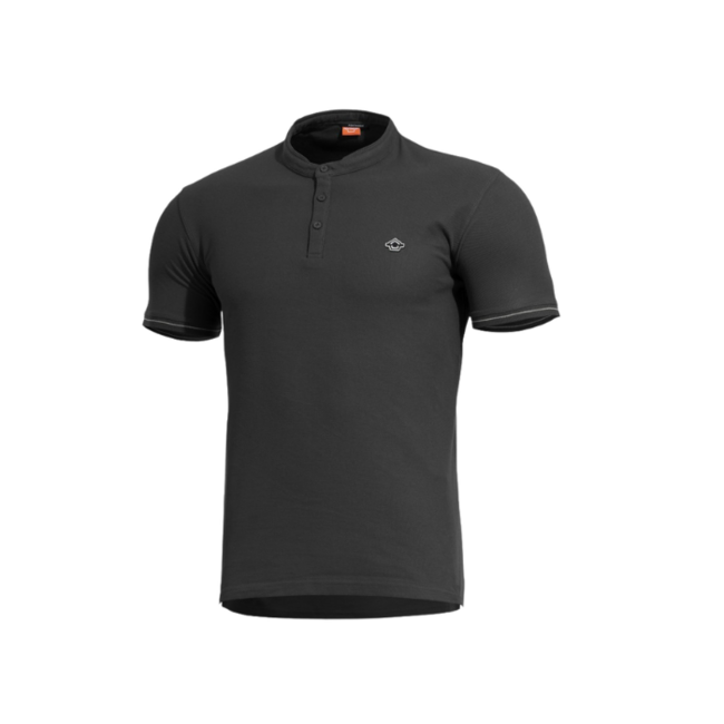 Pentagon T-Shirt Levantes Henley Stripes, schwarz
