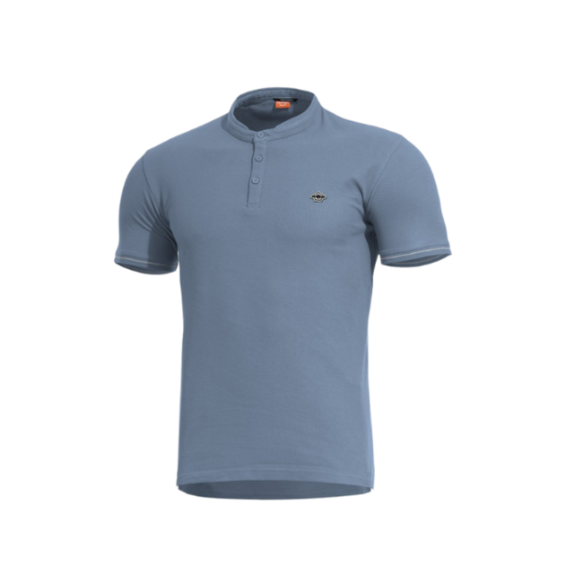 Pentagon T-Shirt Levantes Henley Stripes, blau