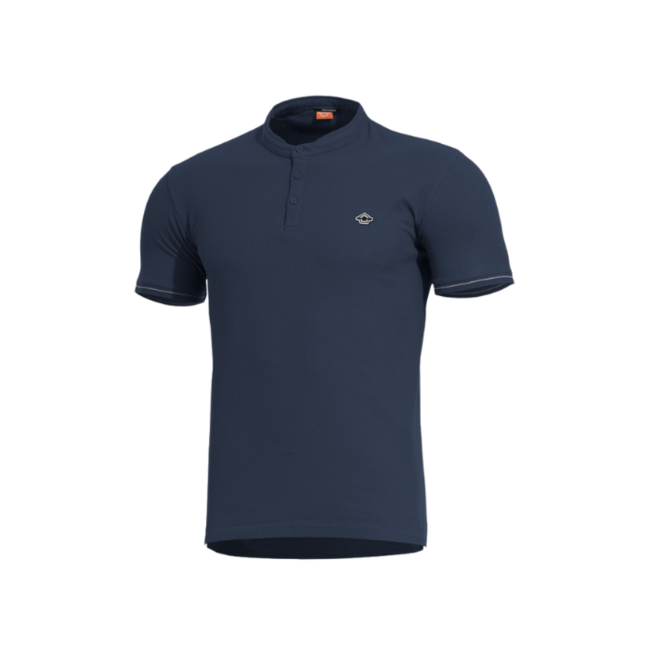 Pentagon T-Shirt Levantes Henley Stripes, navy blue