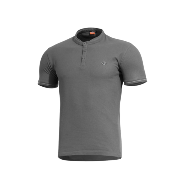 Pentagon T-Shirt Levantes Henley Stripes, grau