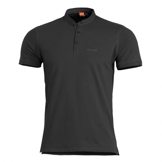Pentagon T-Shirt Levantes Henley, schwarz