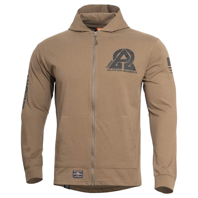 Pentagon Sweatshirt na zips Agis Instructor Zero 165g/m2, coyote