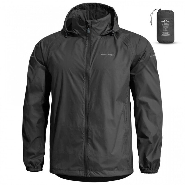 Pentagon Herren-Jacke Cloudburst Packable, schwarz