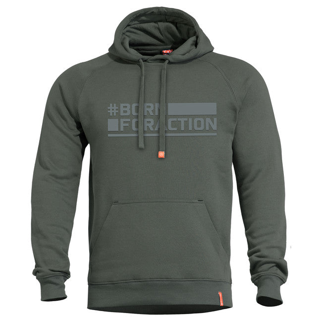 Pentagon Kapuzenpullover Born For Action, camo green