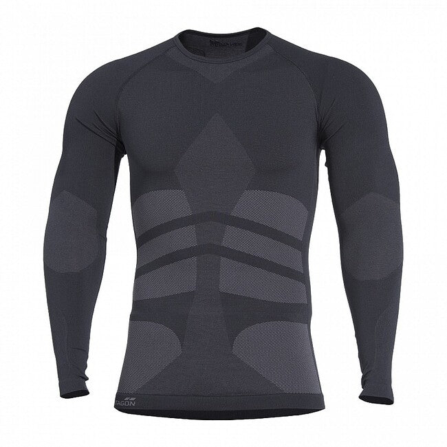 Pentagon funktional lang T-Shirt Plexis, schwarz