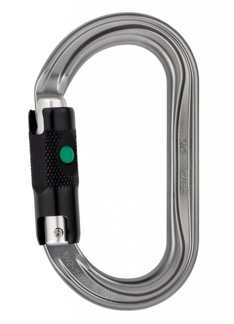 Petzl OK BALL LOCK Karabiner, oval mit automatischem Verriegelungssystem