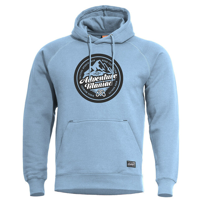 Pentagon Herren- Kapuzenpullover Phaeton Hood Adventure Maniac, lagoon blue