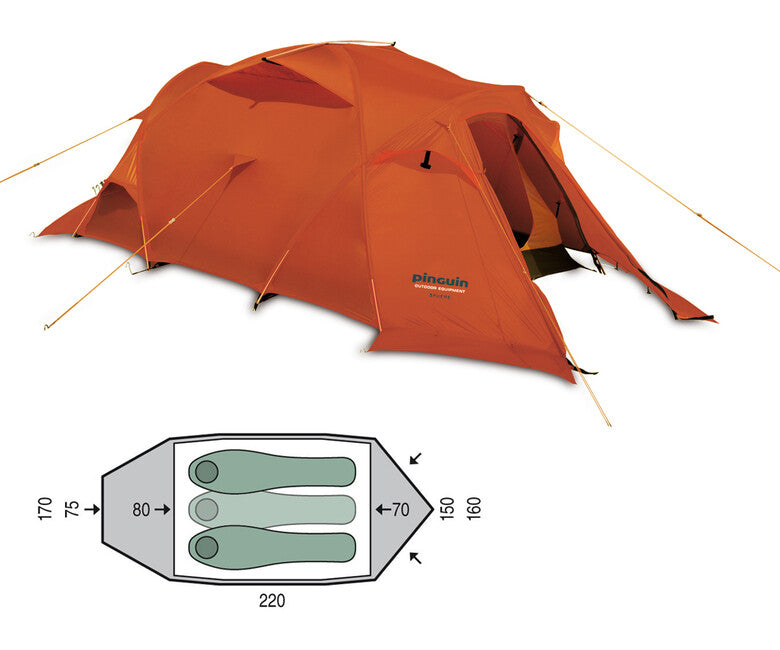 Pinguin Sphere Extreme zelt orange