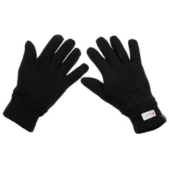 MFH Strickhandschuhe mit 3M™ Thinsulate™-Isolierung, schwarz