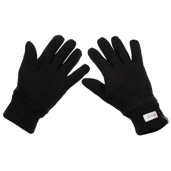 MFH Strickhandschuhe mit 3M™ Thinsulate™-Isolierung, schwarz