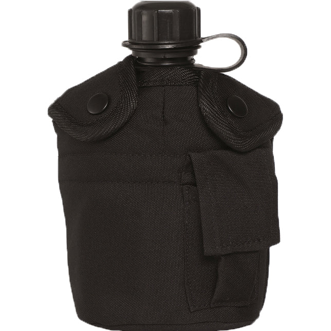 Mil-Tec US Feldflasche US 1l mit ALU Schale schwarz